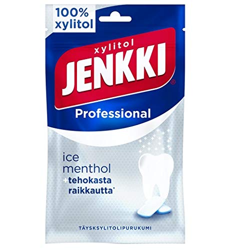 Cloetta Jenkki Xylitol Ice Menthol Kaugummi 16 Pack of 90g von Cloetta