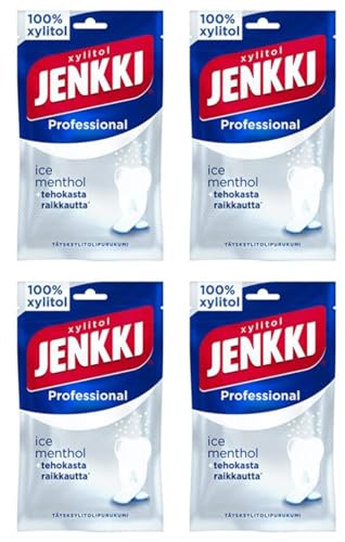 Cloetta Jenkki Xylitol Ice Menthol Kaugummi 4 Pack of 90g Cloetta Jenkki Xylitol Ice Menthol Kaugummi 4 Pack of 90g von Cloetta