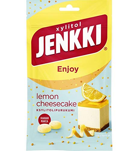 Cloetta Jenkki Xylitol Lemon cheesecake Kaugummi 1 Pack of 70g von Cloetta
