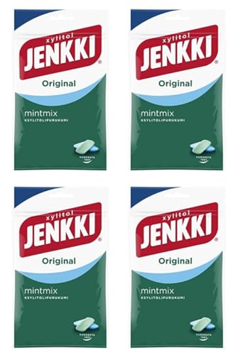 Cloetta Jenkki Xylitol Mint mix Kaugummi 4 Pack of 100g von Cloetta