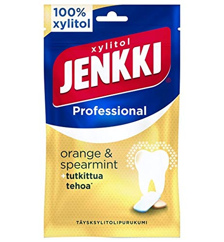 Cloetta Jenkki Xylitol Orange Spearmint Kaugummi 4 Pack of 90g von Cloetta