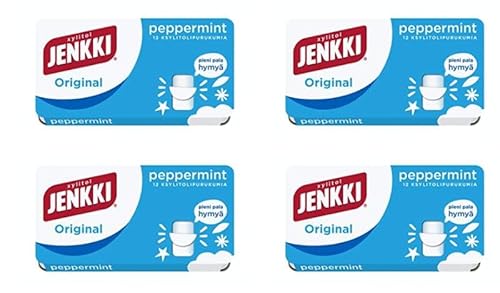 Cloetta Jenkki Xylitol Original Peppermint Kaugummi 4 Schachteln of 18g von Cloetta