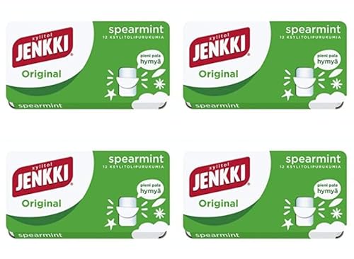 Cloetta Jenkki Xylitol Original Spearmint Kaugummi 4 Schachteln of 18g von Cloetta