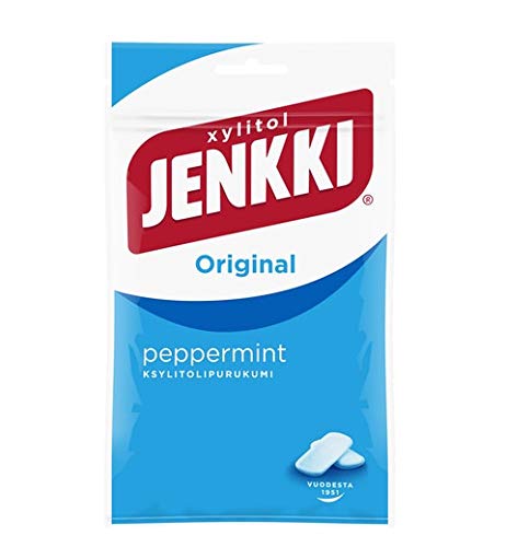 Cloetta Jenkki Xylitol Peppermint Kaugummi 1 Pack of 100g von Cloetta