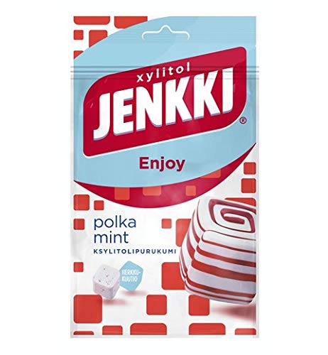 Cloetta Jenkki Xylitol Polka Mint Kaugummi 1 Pack of 70g von Cloetta