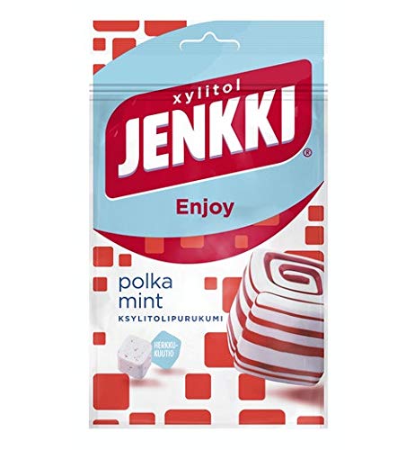 Cloetta Jenkki Xylitol Polka Mint Kaugummi 4 Pack of 70g von Cloetta