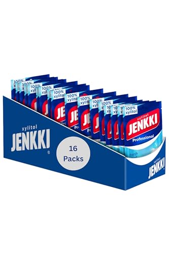 Cloetta Jenkki Xylitol Professional Freshmint Kaugummi 16 Pack of 90g von Cloetta