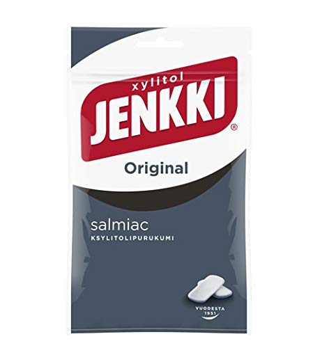 Cloetta Jenkki Xylitol Salmiac Kaugummi 16 Pack of 100g von Cloetta