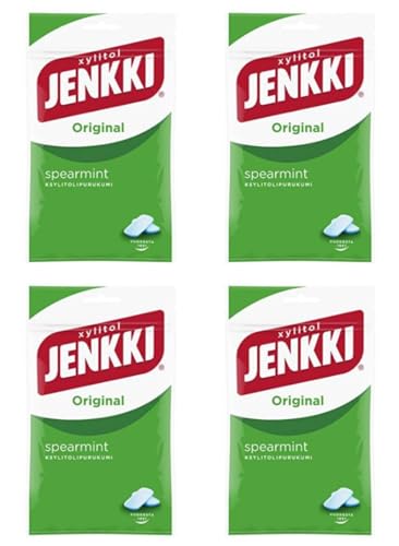 Cloetta Jenkki Xylitol Spearmint Kaugummi 4 Pack of 100g Cloetta Jenkki Xylitol Spearmint Kaugummi 4 Pack of 100g von Cloetta