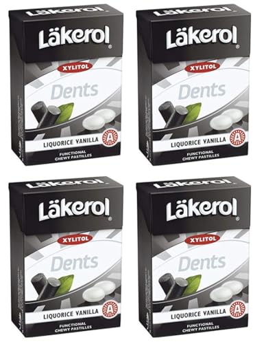 Cloetta Lakerol Dents Vanilla Pastillen 4 Schachteln of 85g von Cloetta