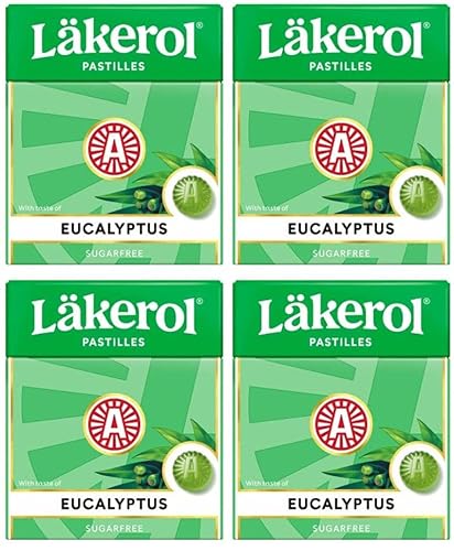 Cloetta Lakerol Eucalyptus Pastillen 4 Schachteln of 25g von Cloetta