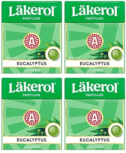 Cloetta Lakerol Eucalyptus Pastillen 4 Schachteln of 25g von Cloetta