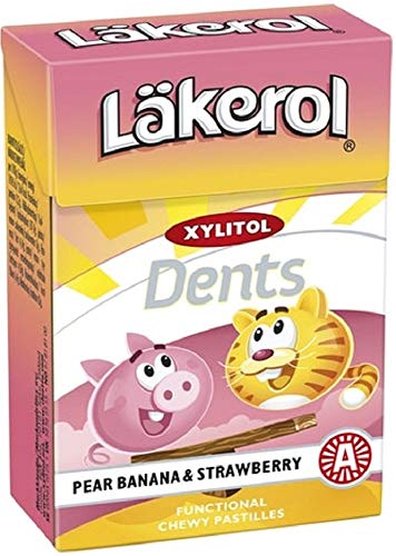 Cloetta Lakerol Pear Banana & Strawberry Pastillen 1 Box of 85g von Cloetta