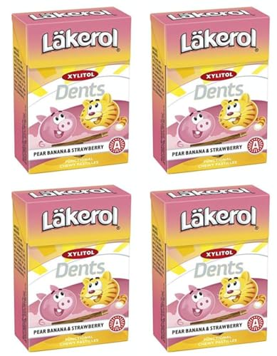 Cloetta Lakerol Pear Banana & Strawberry Pastillen 4 Schachteln of 85g Cloetta Lakerol Pear Banana & Strawberry Pastillen 4 Schachteln of 85g von Cloetta