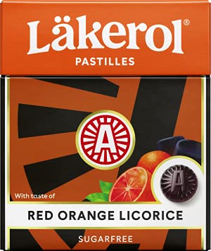 Cloetta Lakerol Red Orange Licorice Pastillen 10 Schachteln of 25g von Cloetta