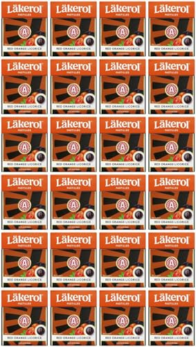 Cloetta Lakerol Red Orange Licorice Pastillen 24 Schachteln of 25g von Cloetta