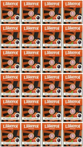 Cloetta Lakerol Red Orange Licorice Pastillen 24 Schachteln of 25g von Cloetta