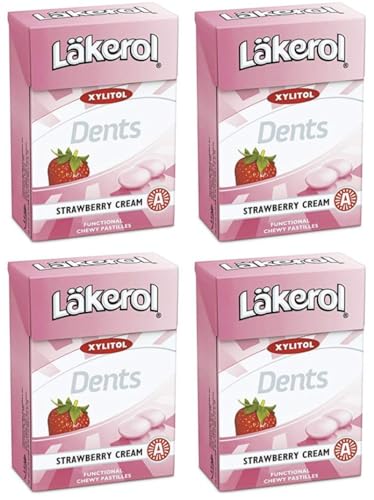 Cloetta Lakerol strawberry cream Pastillen 4 Schachteln of 85g von Cloetta