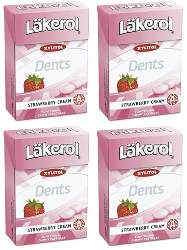 Cloetta Lakerol strawberry cream Pastillen 4 Schachteln of 85g Cloetta Lakerol strawberry cream Pastillen 4 Schachteln of 85g von Cloetta