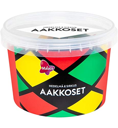 Cloetta Malaco Aakkoset Circus Fruit candy mix Gummiartig 1 Box of 600g von Cloetta