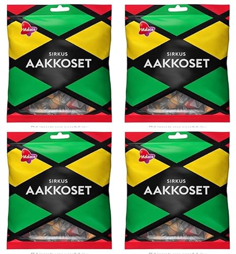 Cloetta Malaco Aakkoset wine gum mix Gummiartig 4 Pack of 315g von Cloetta