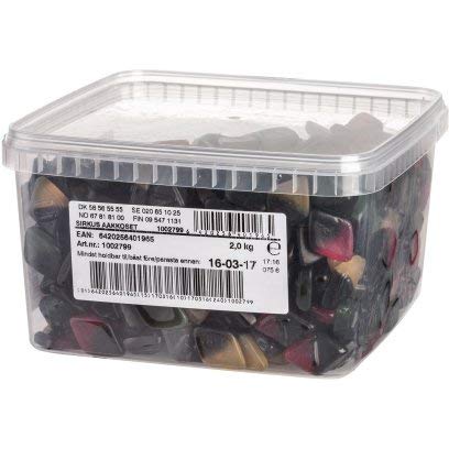 Cloetta Malaco Sirkusaakkoset pick&mix Gummiartig 1 Box of 2kg von Cloetta