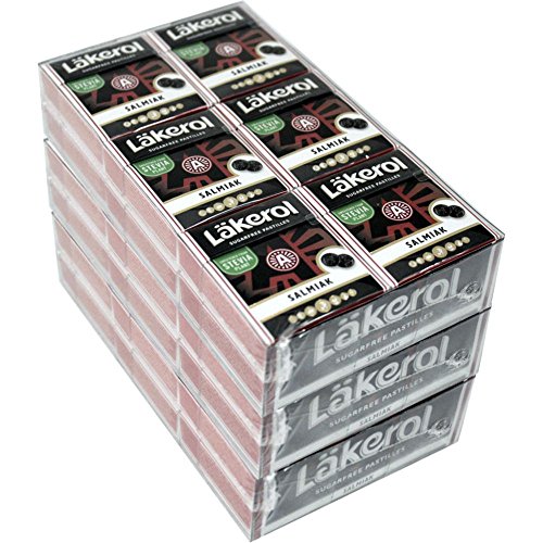 Läkerol Salmiak Pastillen 36 x 23g (Zuckerfrei) von Cloetta