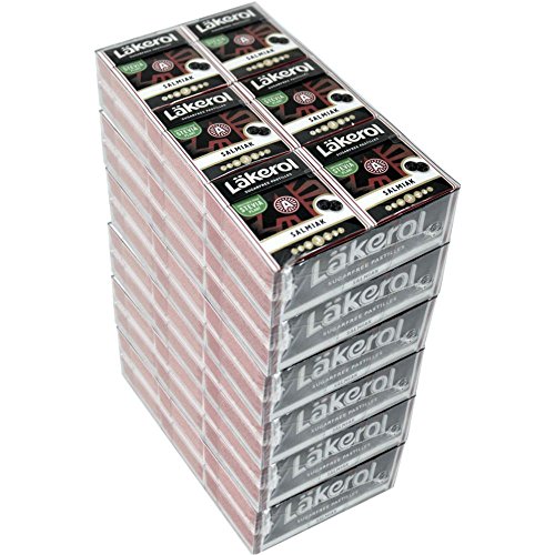 Läkerol Salmiak Pastillen 72 x 23g (Zuckerfrei) von Cloetta