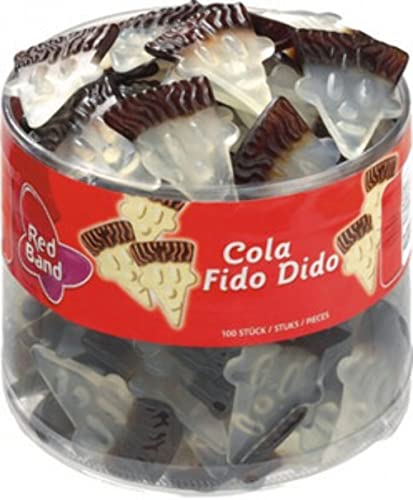 Red Band Fruchtgummi | Cola Fido Dido | Redband | Red Band Großpackung | 100 Pack | 800 Gram Total von Cloetta