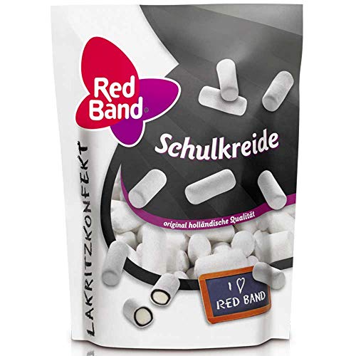 Red Band Schulkreide - Schulkreide - 8 x 175 g Beutel | Original Dutch Qualität Lakritzkonfekt (Import) von Cloetta