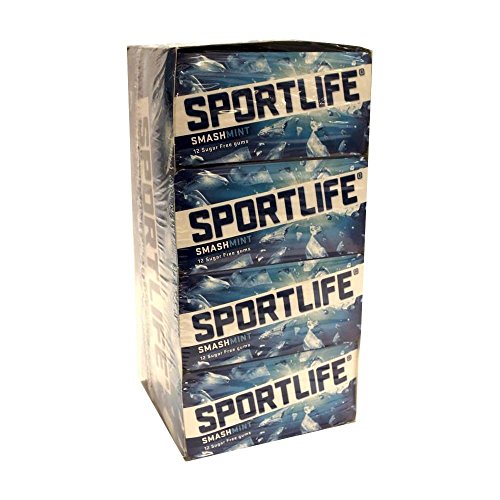 Sportlife Kaugummi Smash Mint 48 x 12 Stck. Packung (Minz-Kaugummis) von Cloetta
