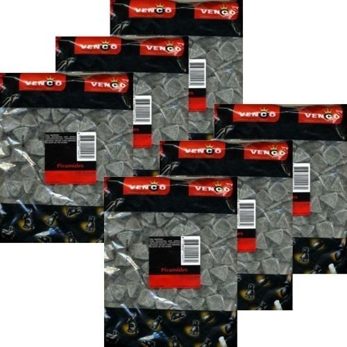 Venco Holland Lakritze 'Piramides' 6 Packungen a 1kg (normales Lakritz) von Cloetta