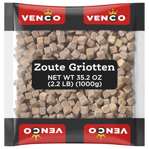 Venco Holland Lakritze 'Zoute Griotten' 1kg Packung (Salmiak-Würfel) von Cloetta