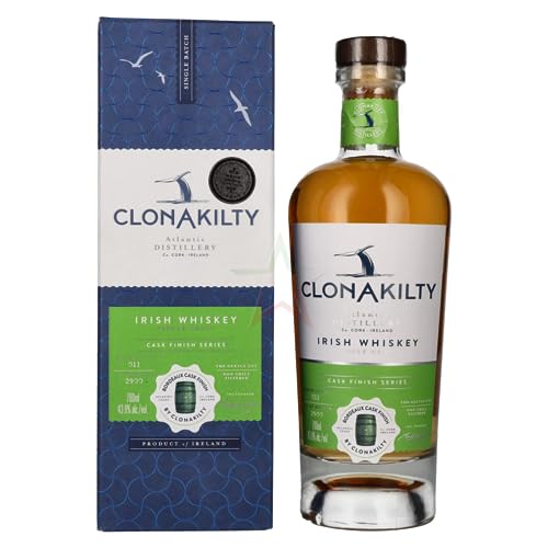 Clonakilty Single Grain Irish Whiskey Bordeaux Cask CASK FINISH SERIES 43,60% 0,70 Liter von Clonakilty