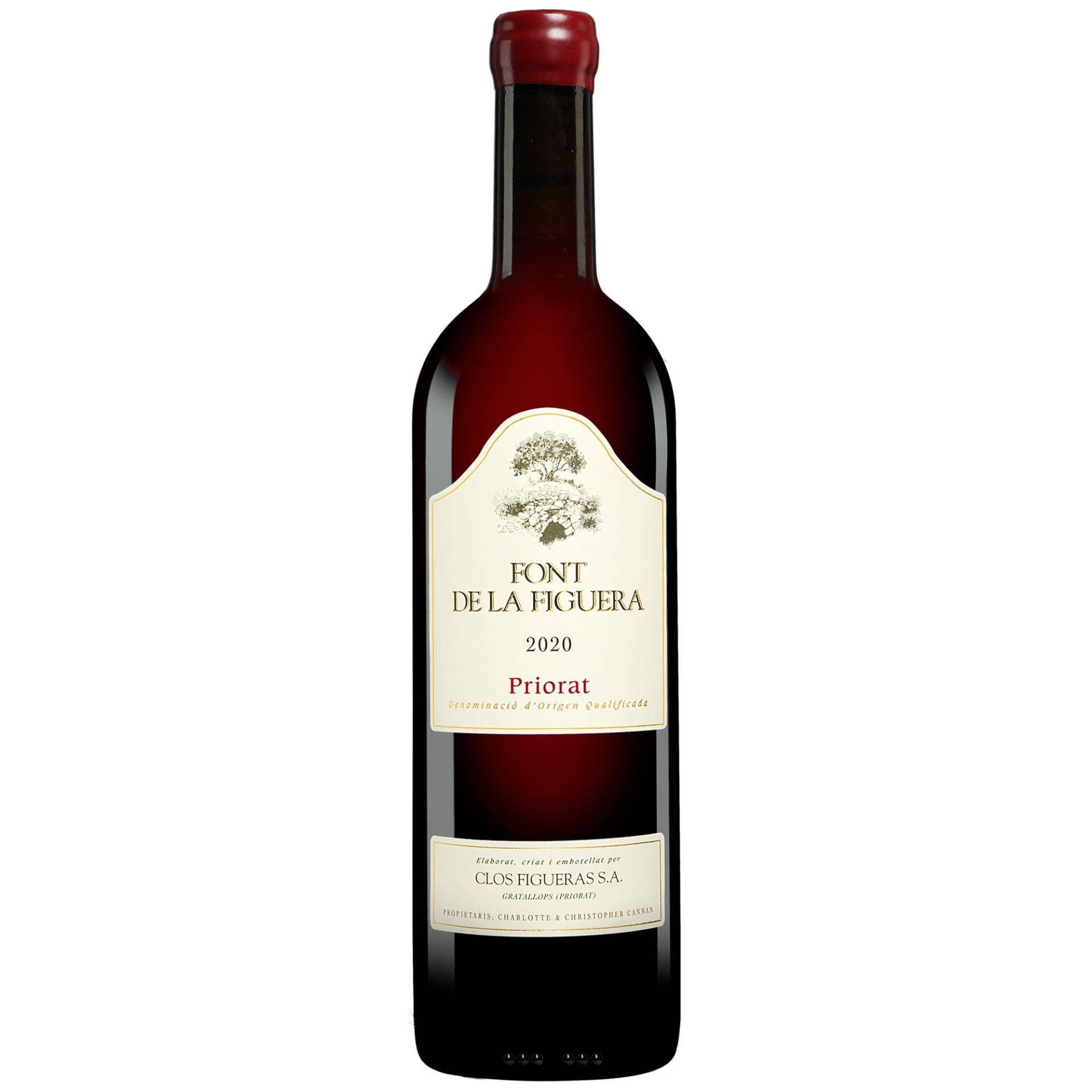 Font de la Figuera Tinto 2020  0.75L 15% Vol. Rotwein Trocken aus Spanien von Clos Figueras