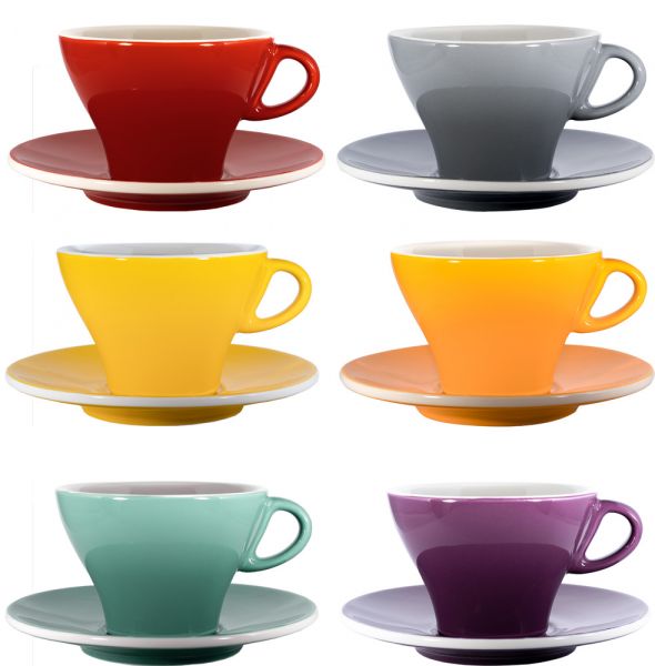 Bunte Milchkaffeetassen Set 6 Stück Bunte Milchkaffeetassen Set 6 Stück von Club House