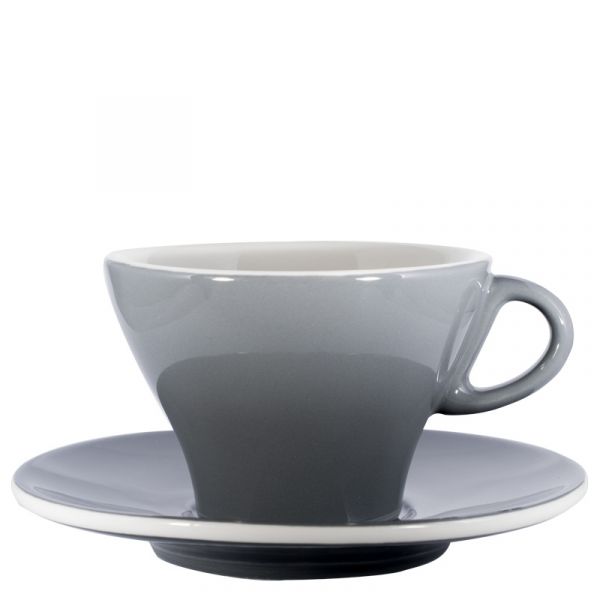 Milchkaffeetasse bunt - Quarzgrau Milchkaffeetasse bunt - Quarzgrau von Club House