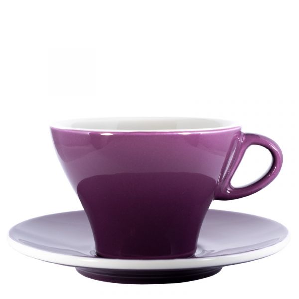 Milchkaffeetasse bunt - Violett von Club House