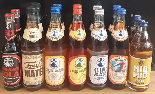 Club Mate Erfrischungsgetränk Probier 14-Stück Flaschen Set incl Mehrweg Pfand von Club Mate