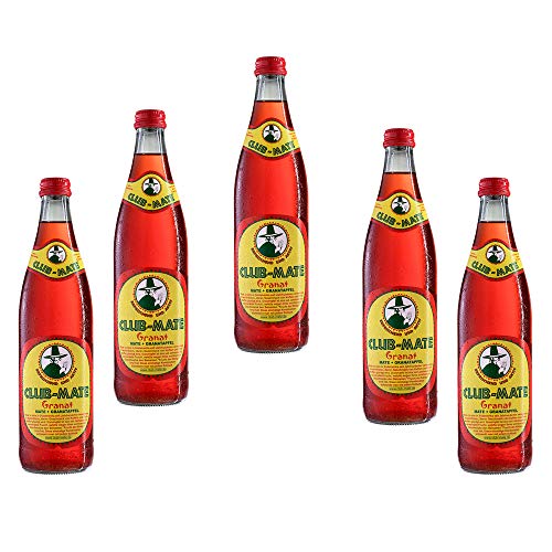 Club-mate Granatapfel 5 Flaschen je 0,5l incl Mehrweg Pfand von Club Mate