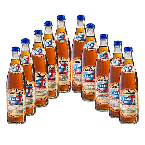 Club-mate ICE Tea Kraftstoff 10 Flaschen je 0,5l incl Mehrweg Pfand von Club Mate