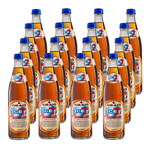 Club-mate ICE Tea Kraftstoff 16 Flaschen je 0,5l incl Mehrweg Pfand von Club Mate