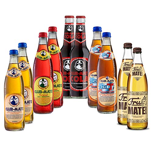 Mate Probierpaket 10 Flaschen incl Mehrweg Pfand Mate Probierpaket 10 Flaschen incl Mehrweg Pfand von Club Mate