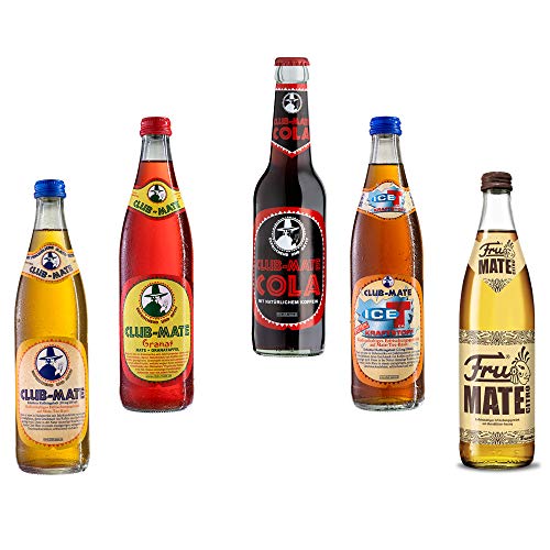 Mate Probierpaket 5 Flaschen incl Mehrweg Pfand von Club Mate