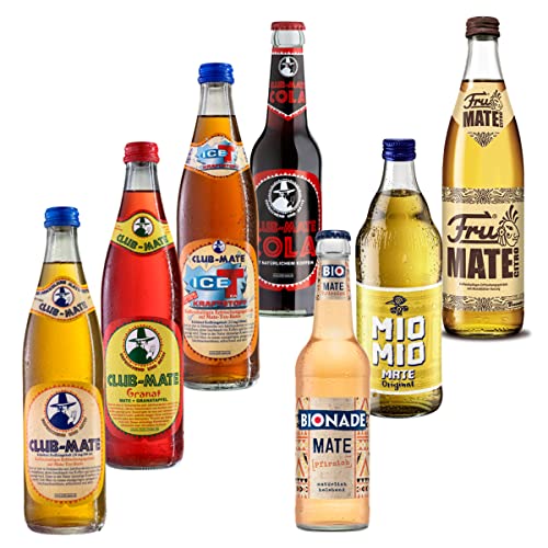 Mate Probierpaket 7 Flaschen incl Mehrweg Pfand von Club Mate