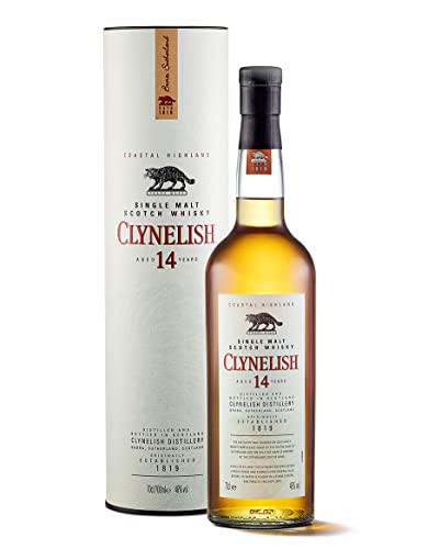 Clynelish 14 Jahre | Single Malt Scotch Whisky | Klassischer | handgefertigt in Schottland | 46 % vol | 700ml Einzelflasche | von Clynelish