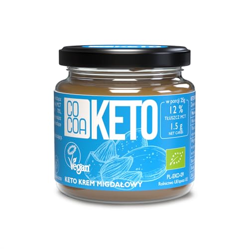 BIO Keto-Mandelcreme 200g, nur 1,5g Kohlenhydrate pro Portion, Low Carb Snack mit MCT-Öl, KETO-Snack in Schokolade, perfekt für eine ketogene und kohlenhydratarme Ernährung BIO Keto-Mandelcreme 200g, nur 1,5g Kohlenhydrate pro Portion, Low Carb Snack mit MCT-Öl, KETO-Snack in Schokolade, perfekt für eine ketogene und kohlenhydratarme Ernährung von Co coa