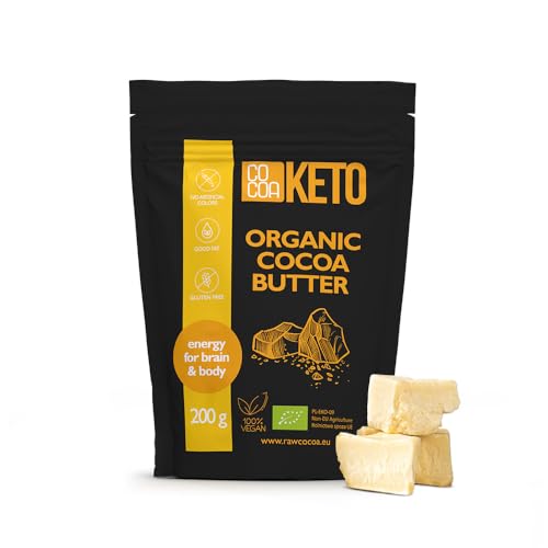 CO COA Kakaobutter Bio für Kosmetik & Schokolade, Vegan, Glutenfrei, Ohne Zugabe, Ohne GMO & Palmöl, Reines Kakaobutter Bio für Keto Schokolade, Natürliches Pflanzenfett, Hart & Vielseitig CO COA Kakaobutter Bio für Kosmetik & Schokolade, Vegan, Glutenfrei, Ohne Zugabe, Ohne GMO & Palmöl, Reines Kakaobutter Bio für Keto Schokolade, Natürliches Pflanzenfett, Hart & Vielseitig von Co coa
