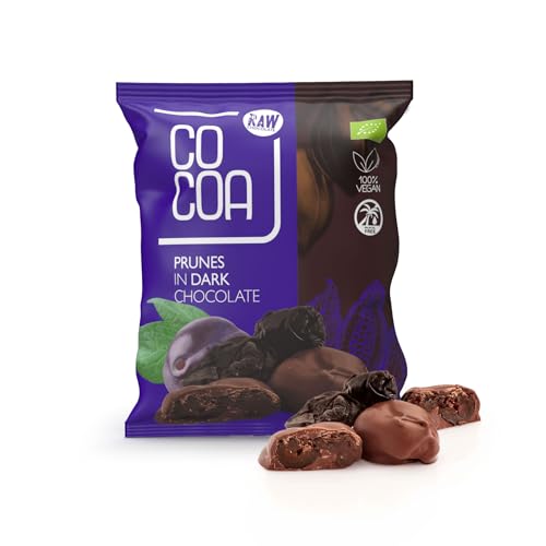 CO COA Pflaumen in dunkle Schokolade BIO 70g - Zartbitter Schokolade aus ROH-Schokolade, ohne weißen Zucker, vegan, glutenfrei, laktosefrei - Beliebtes Dessert mit Dark Chocolate CO COA Pflaumen in dunkle Schokolade BIO 70g - Zartbitter Schokolade aus ROH-Schokolade, ohne weißen Zucker, vegan, glutenfrei, laktosefrei - Beliebtes Dessert mit Dark Chocolate von Co coa