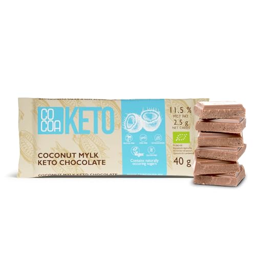 CO COA Zuckerfreie Süßigkeiten: BIO & Vegane Schokolade mit Kokosmilch, MCT Öl C:8 C:10, 40g, ohne Zucker, ohne Palmöl, glutenfrei, laktosefrei, ideal für Keto & Low-Carb-Diäten CO COA Zuckerfreie Süßigkeiten: BIO & Vegane Schokolade mit Kokosmilch, MCT Öl C:8 C:10, 40g, ohne Zucker, ohne Palmöl, glutenfrei, laktosefrei, ideal für Keto & Low-Carb-Diäten von Co coa